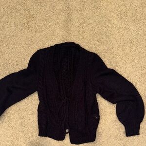 Women's Navy Blue Knit Sweater